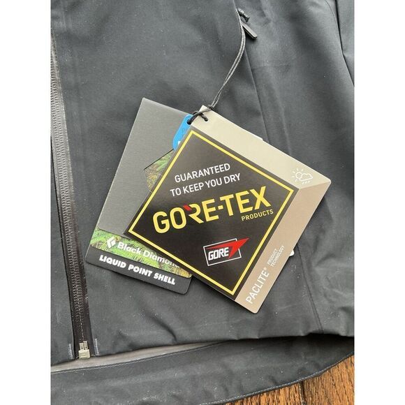 Black Diamond Jacket Womens Liquid Point Shell Gore-Tex Water Proof XS NWT - Picture 2 of 9